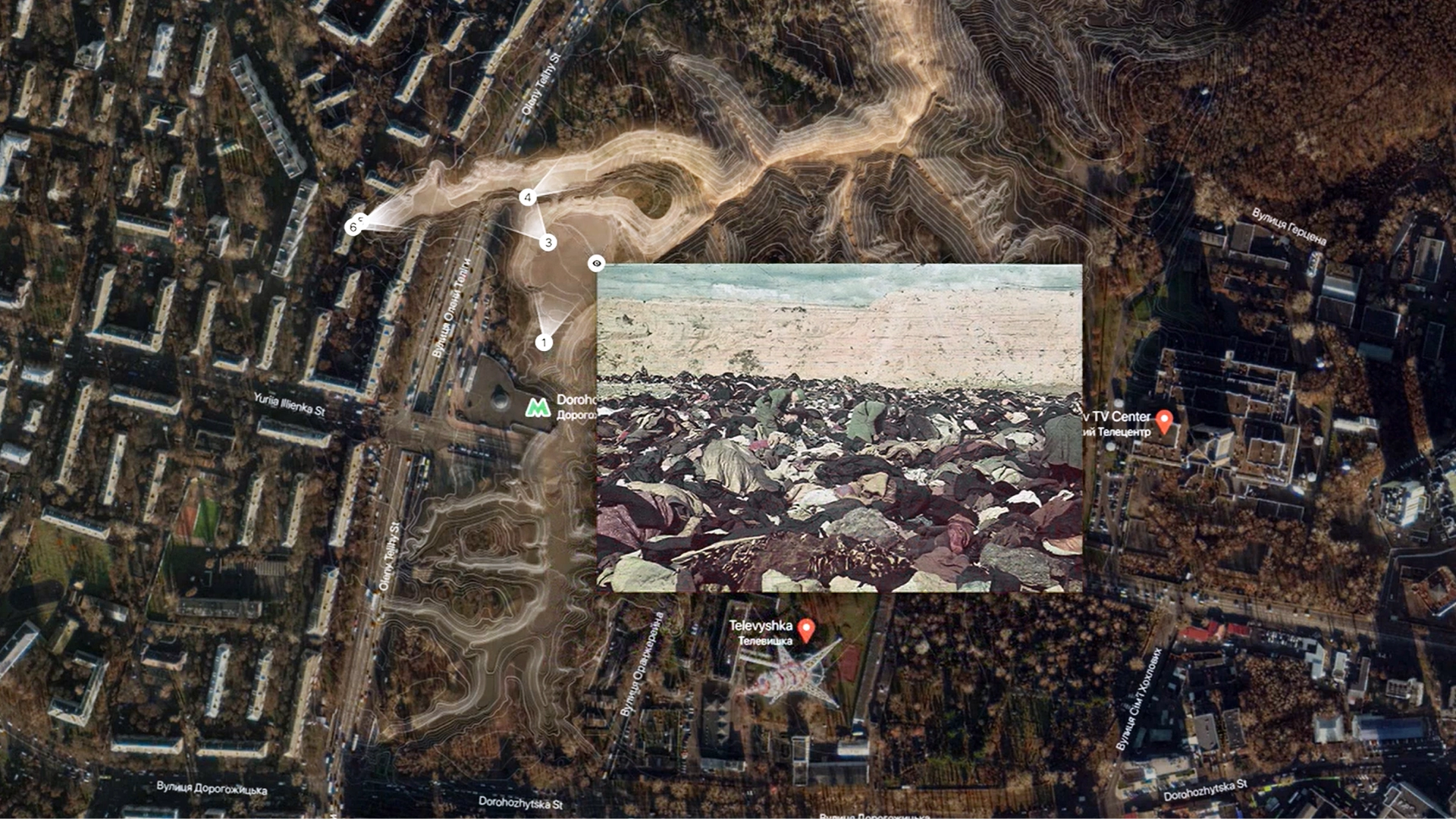Babyn Yar: Spatial Research project visualization